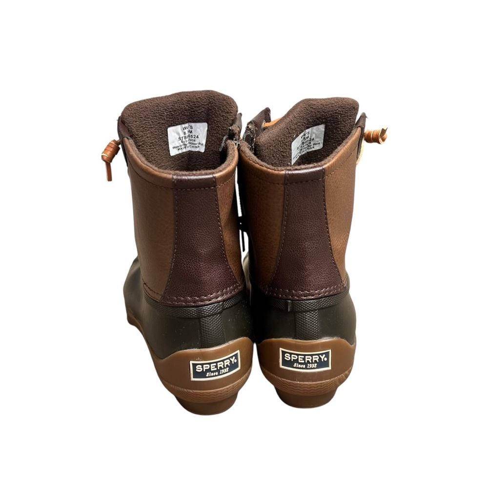 Sperry Womens Syren Gulf Duck Boot Brown Waterproof Rubber SZ 8.5 - Picture 4 of 6